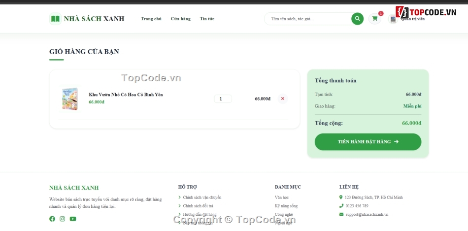 Website bán hàng trực tuyến,sách bán,bán